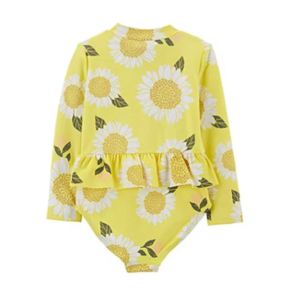 Carter's Baby Girls One Piece Swimsuit floral size 5T/5A
